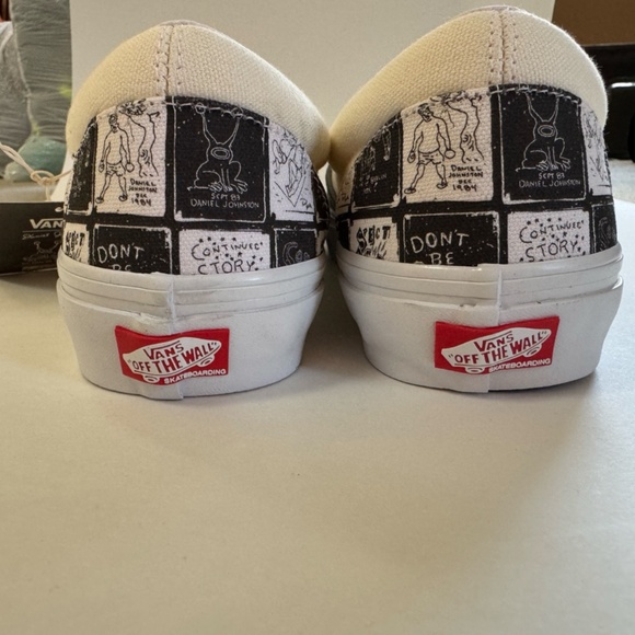 Vans Daniel Johnston Raven Skate Slip-On Men's 9.5 Limited Edition - Picture 6 of 10
